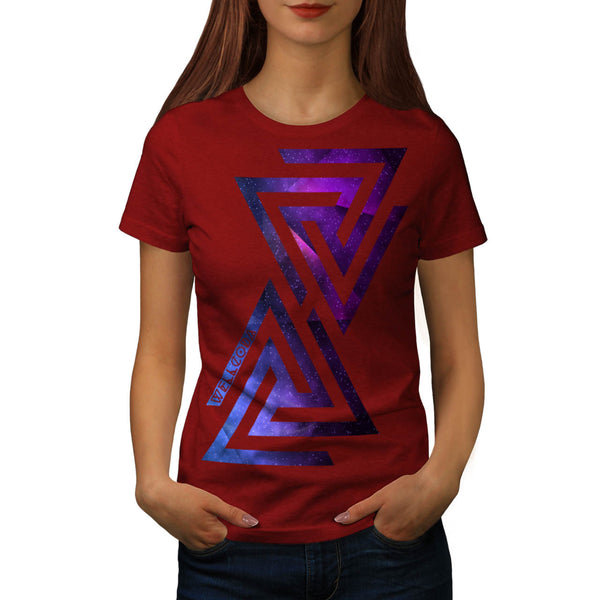 Triangle Universe Womens T-Shirt