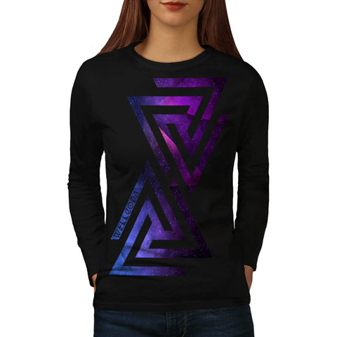 Triangle Universe Womens Long Sleeve T-Shirt