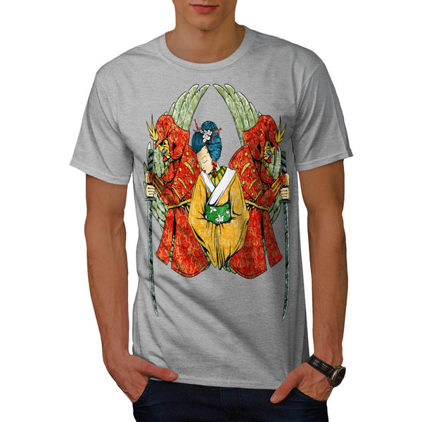 Japanese Lady Charm Mens T-Shirt