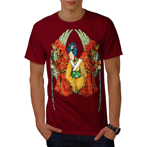 Japanese Lady Charm Mens T-Shirt