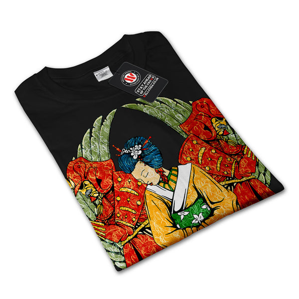 Japanese Lady Charm Mens Long Sleeve T-Shirt