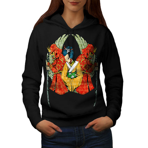 Japanese Lady Charm Womens Hoodie