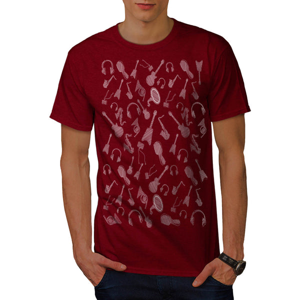 Guitar Music Passion Mens T-Shirt