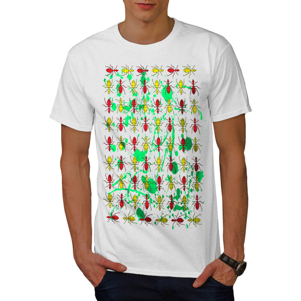 Multiple Ant Print Mens T-Shirt