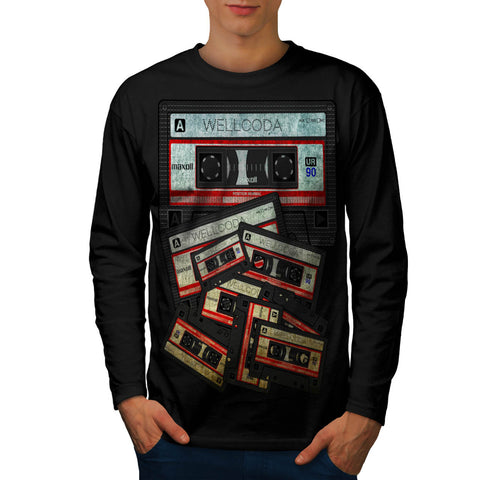 Music Cassette Tape Mens Long Sleeve T-Shirt