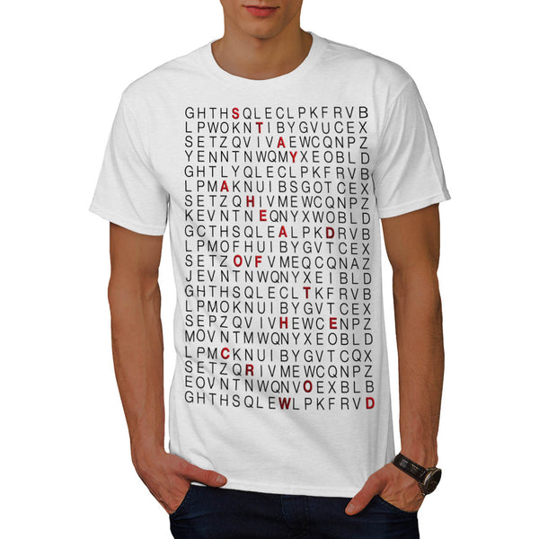 Alphabetic Chaos Mens T-Shirt