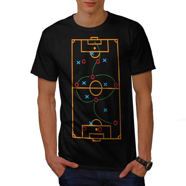 Footbal Play Field Mens T-Shirt