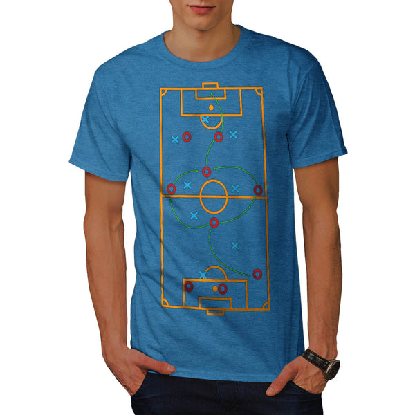 Footbal Play Field Mens T-Shirt