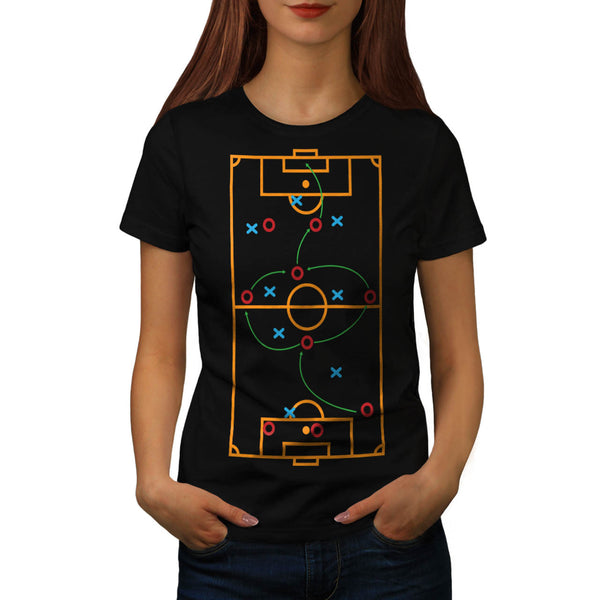 Footbal Play Field Womens T-Shirt
