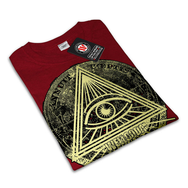 Illuminati Triangle Womens T-Shirt