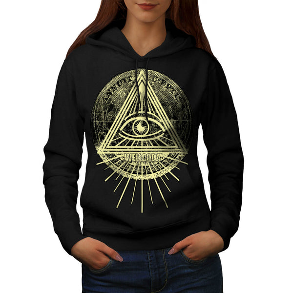 Illuminati Triangle Womens Hoodie