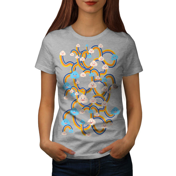 Cloud Worm Smile Womens T-Shirt