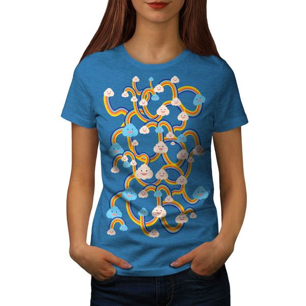 Cloud Worm Smile Womens T-Shirt