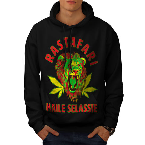 Jungle Lion Head Mens Hoodie