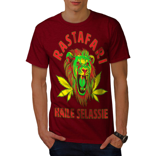 Jungle Lion Head Mens T-Shirt