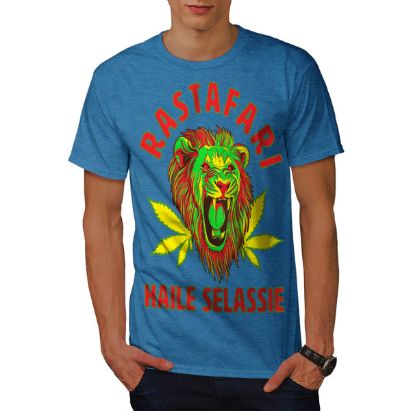 Jungle Lion Head Mens T-Shirt
