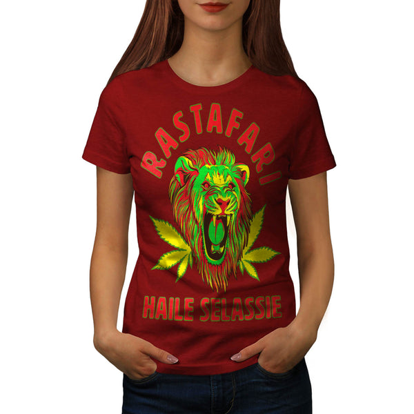 Jungle Lion Head Womens T-Shirt