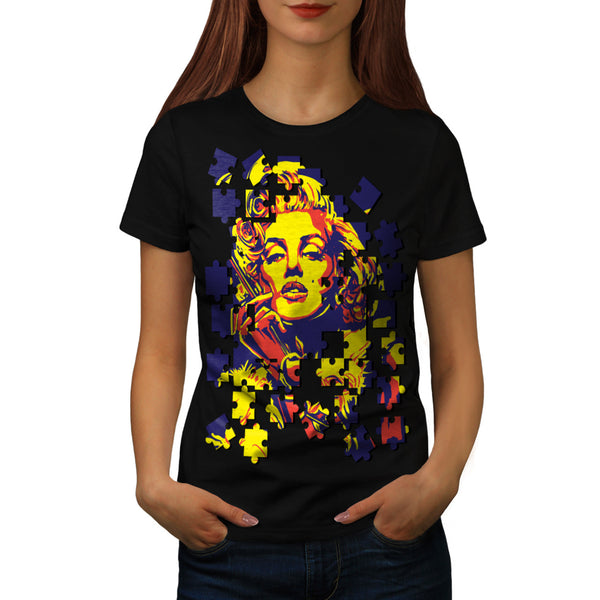Monroe Beauty Puzzle Womens T-Shirt