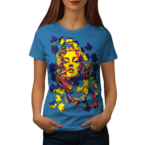 Monroe Beauty Puzzle Womens T-Shirt