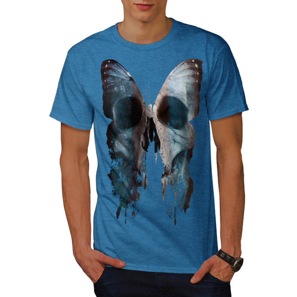 Butterfly Skull Face Mens T-Shirt