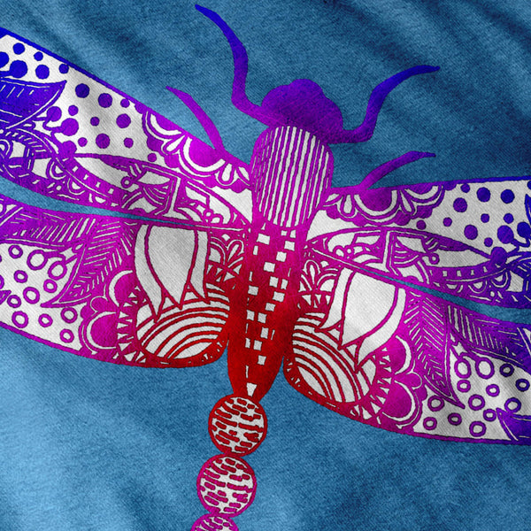 Colorful Dragon Fly Womens T-Shirt