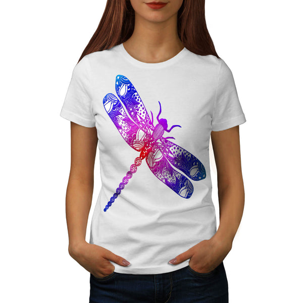 Colorful Dragon Fly Womens T-Shirt
