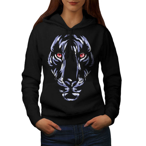 Jaguar Beast Head Womens Hoodie