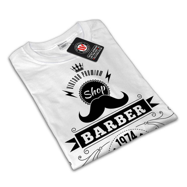 Barber Shop Moustache Mens T-Shirt
