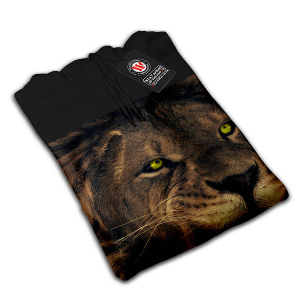 Lion Roar Face Art Mens Hoodie