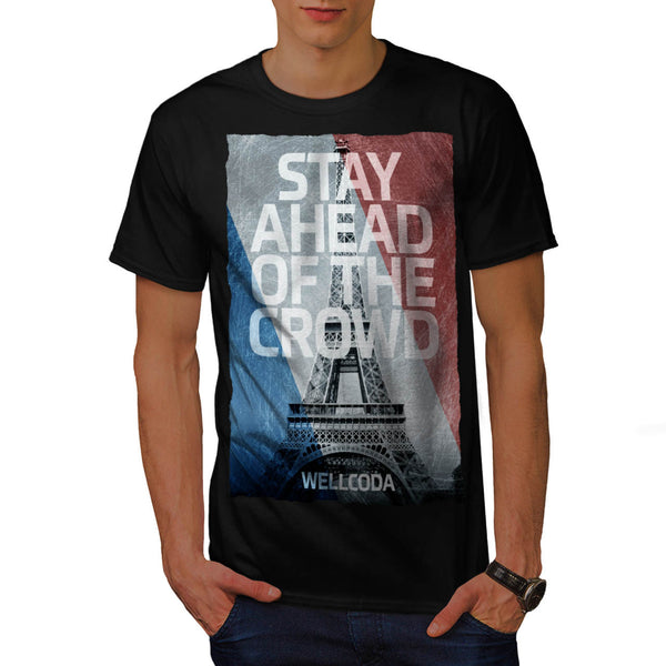 Eiffel Tower Print Mens T-Shirt