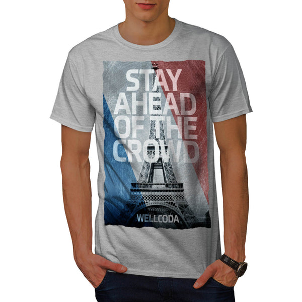 Eiffel Tower Print Mens T-Shirt