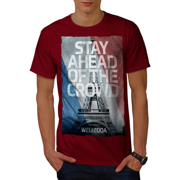 Eiffel Tower Print Mens T-Shirt