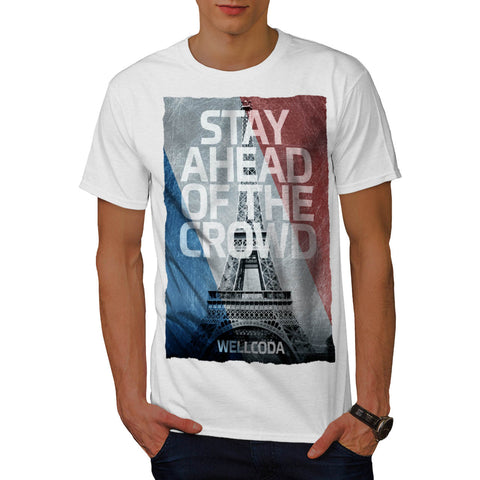 Eiffel Tower Print Mens T-Shirt