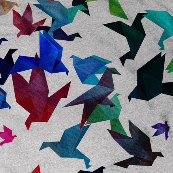 Origami Bird Art Womens T-Shirt