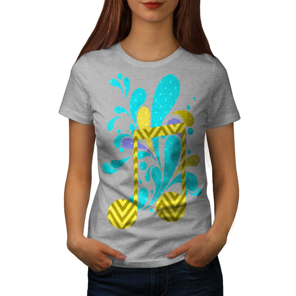 Water Music Splash Womens T-Shirt