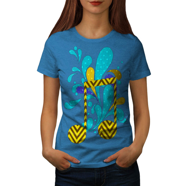 Water Music Splash Womens T-Shirt