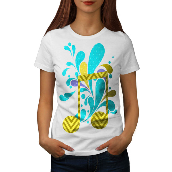 Water Music Splash Womens T-Shirt