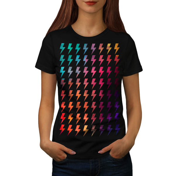Multiple Lightning Womens T-Shirt