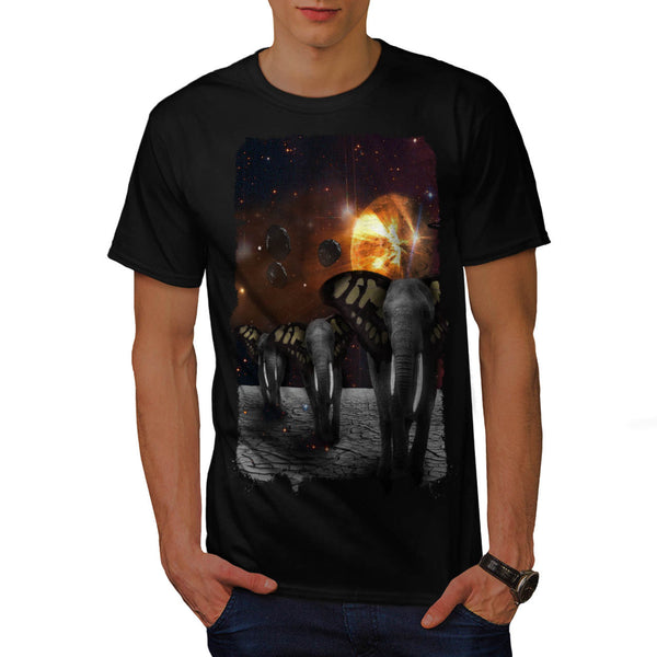 Cosmic Elephant Mens T-Shirt