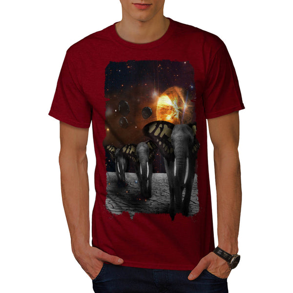 Cosmic Elephant Mens T-Shirt