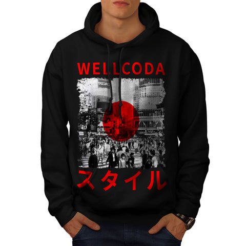 Japan Style Flag Mens Hoodie