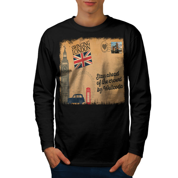 England Poster UK Mens Long Sleeve T-Shirt
