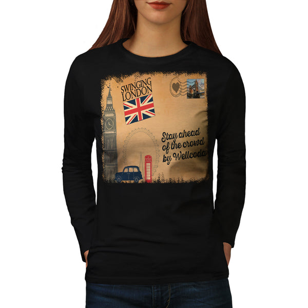 England Poster UK Womens Long Sleeve T-Shirt