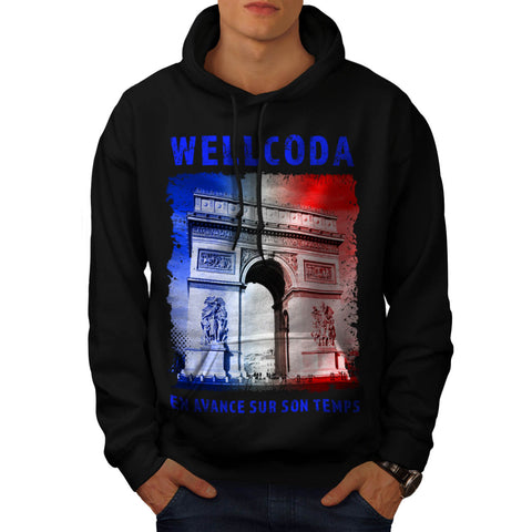 France Icon Buiding Mens Hoodie