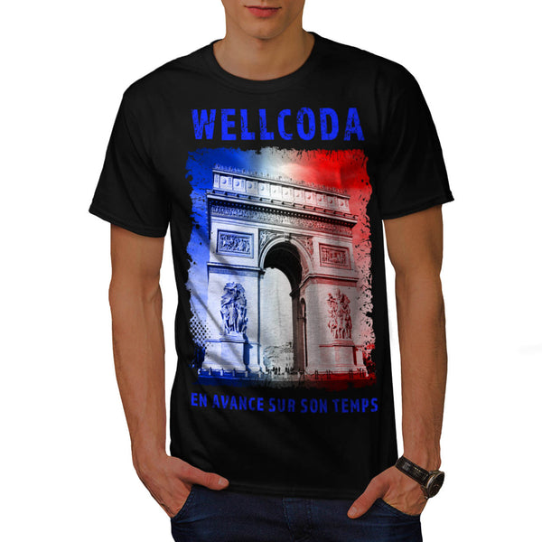 France Icon Buiding Mens T-Shirt