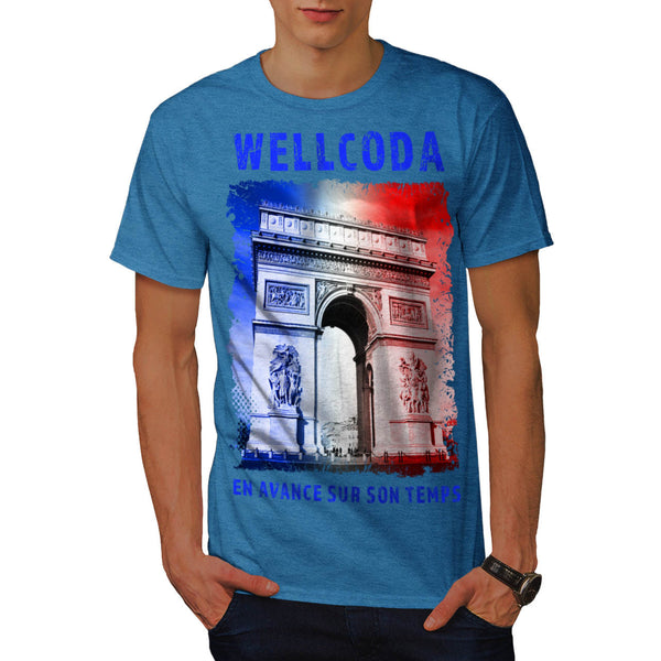 France Icon Buiding Mens T-Shirt