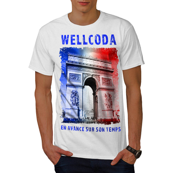 France Icon Buiding Mens T-Shirt