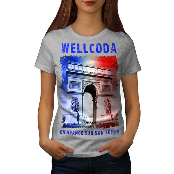 France Icon Buiding Womens T-Shirt