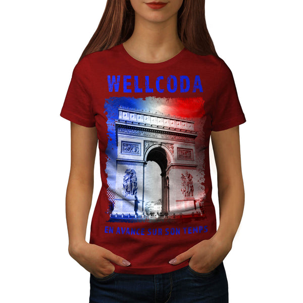 France Icon Buiding Womens T-Shirt