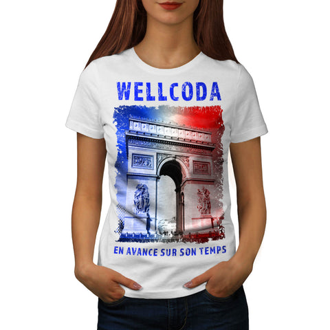 France Icon Buiding Womens T-Shirt